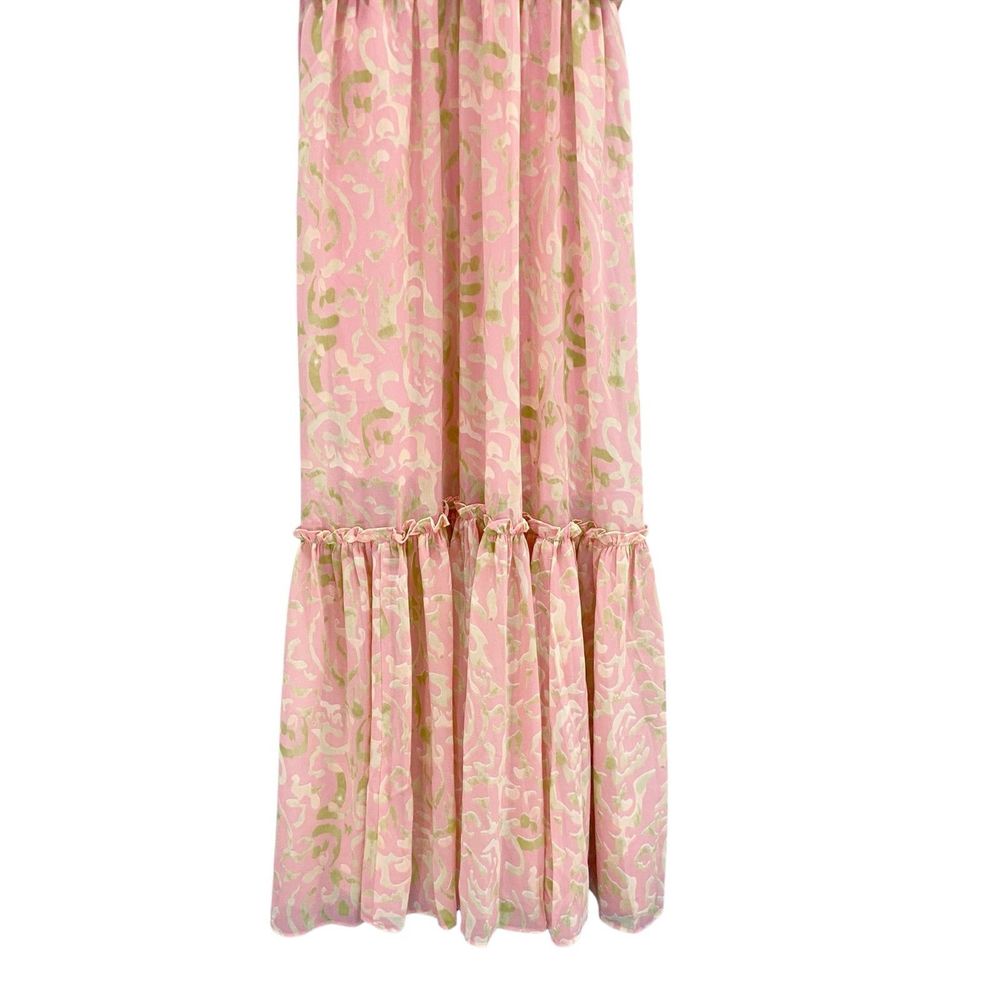 The Post | Luna Maxi Dress Coral, Lined & Adjustable Straps, Size Large - Picture 7 of 12
